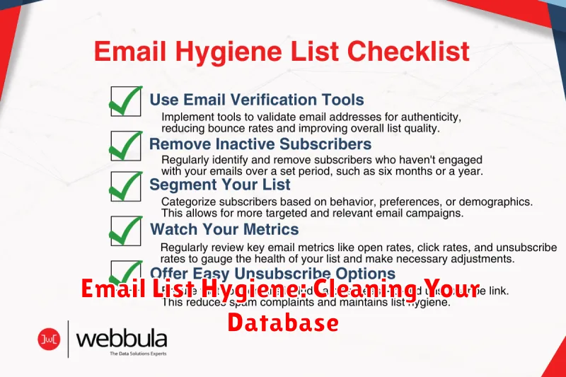 Email List Hygiene: Cleaning Your Database