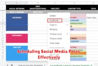 Scheduling Social Media Posts Effectively